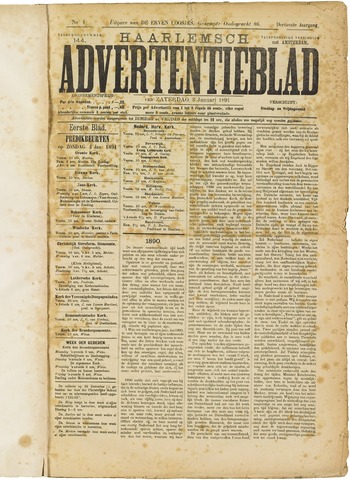 Haarlemsch Advertentieblad 1891