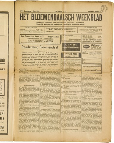 Het Bloemendaalsch Weekblad 1937-03-19
