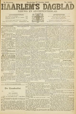 Haarlem's Dagblad 1887-10-27