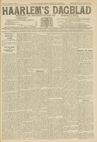 Haarlem's Dagblad 1916-09-14