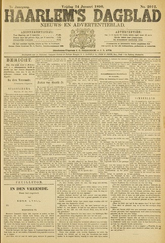 Haarlem's Dagblad 1890-01-24