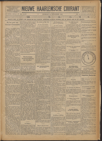 Nieuwe Haarlemsche Courant 1929-11-26