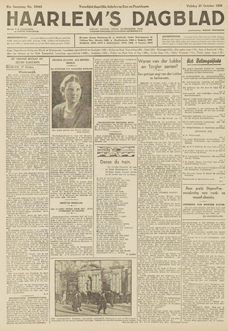 Haarlem's Dagblad 1933-10-27