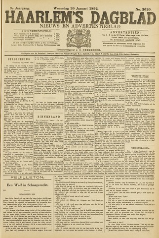 Haarlem's Dagblad 1892-01-20