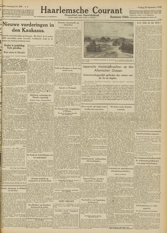 Haarlemsche Courant 1942-09-25