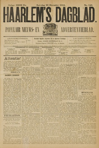 Haarlem's Dagblad 1883-12-29