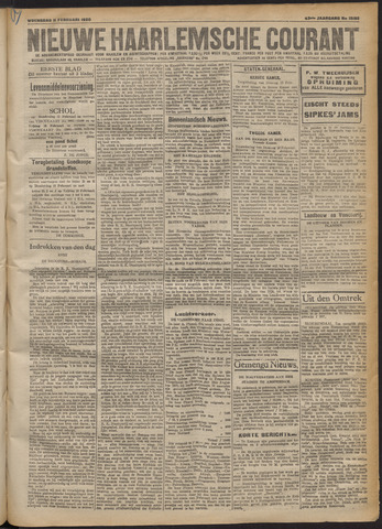 Nieuwe Haarlemsche Courant 1920-02-11