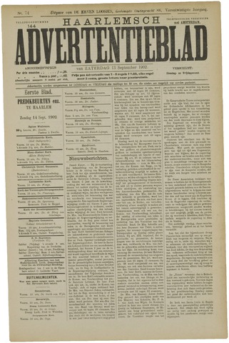 Haarlemsch Advertentieblad 1902-09-13