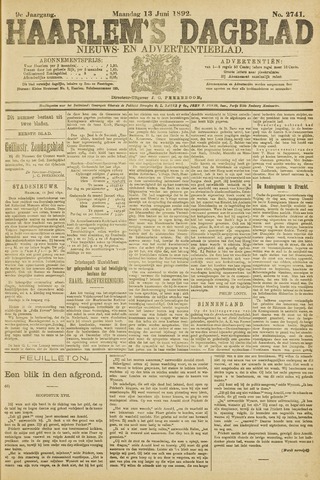 Haarlem's Dagblad 1892-06-13