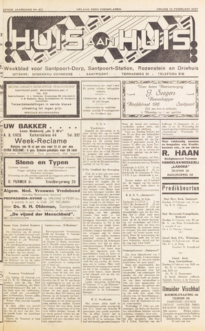 Weekblad Huis aan Huis 1937-02-12