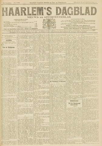 Haarlem's Dagblad 1914-08-21