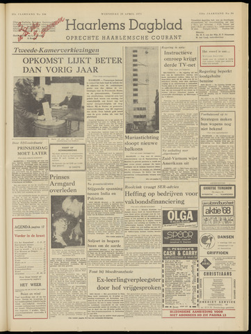 Haarlem's Dagblad 1971-04-28