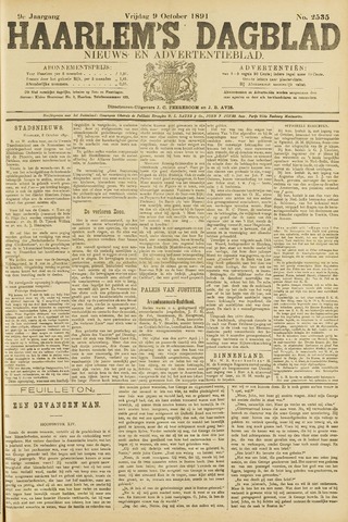 Haarlem's Dagblad 1891-10-09