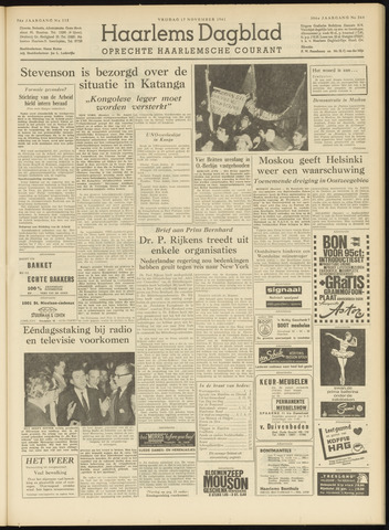 Haarlem's Dagblad 1961-11-17