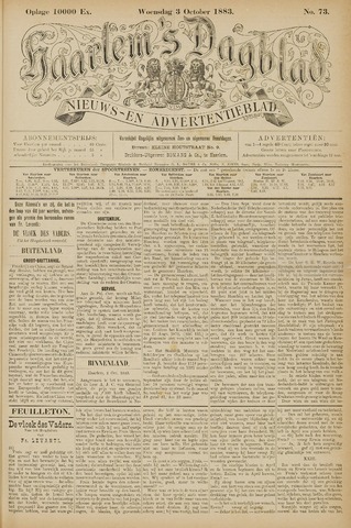 Haarlem's Dagblad 1883-10-03