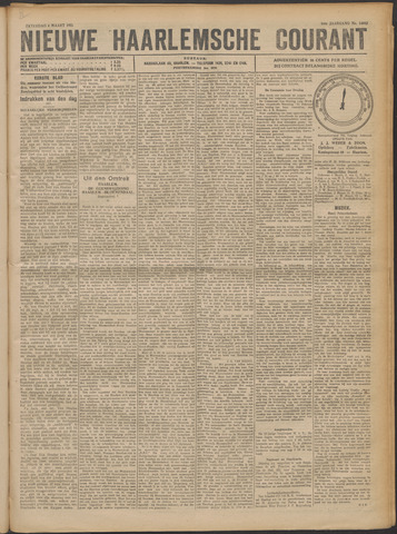 Nieuwe Haarlemsche Courant 1922-03-04