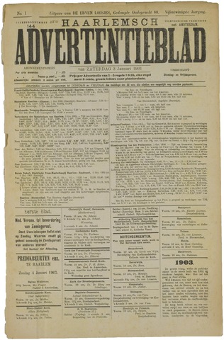 Haarlemsch Advertentieblad 1903
