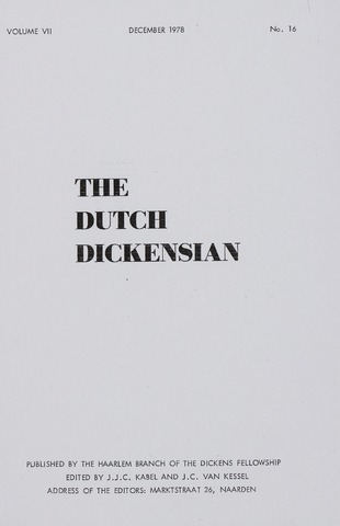 The Dutch Dickensian 1978