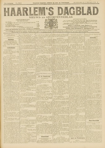 Haarlem's Dagblad 1914-02-25