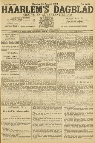 Haarlem's Dagblad 1892-01-25