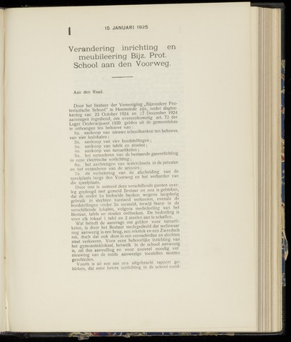 Raadsnotulen Heemstede 1925-01-15