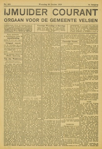 IJmuider Courant 1919-10-29