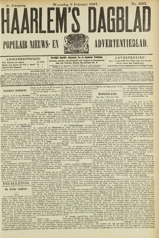 Haarlem's Dagblad 1887-02-09