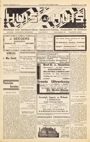 Weekblad Huis aan Huis 1935-07-12