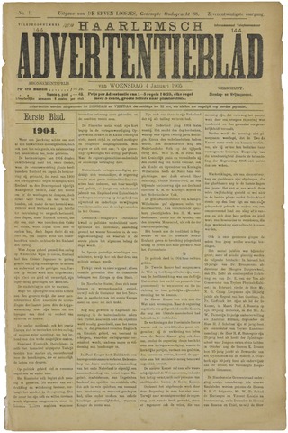 Haarlemsch Advertentieblad 1905