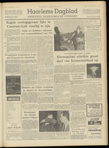 Haarlem's Dagblad 1965-09-22
