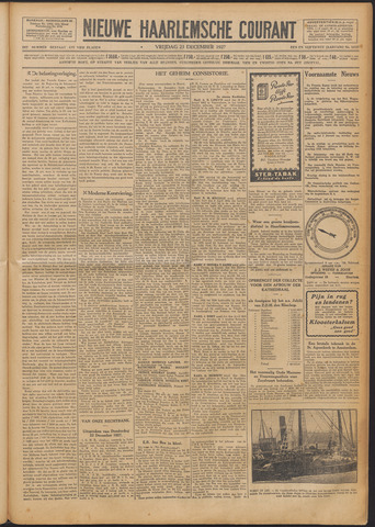 Nieuwe Haarlemsche Courant 1927-12-23