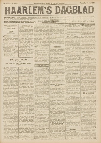 Haarlem's Dagblad 1923-05-30