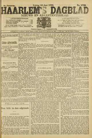 Haarlem's Dagblad 1892-06-10