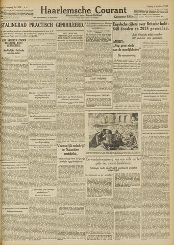 Haarlemsche Courant 1942-10-09