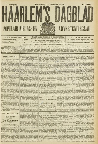Haarlem's Dagblad 1887-02-24