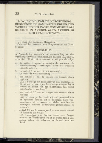 Raadsnotulen Heemstede 1946-10-31