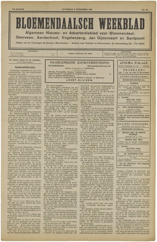 Het Bloemendaalsch Weekblad 1919-11-08