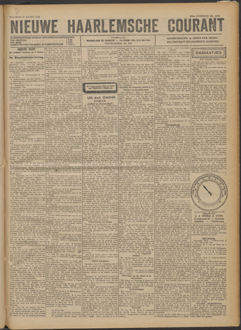 Nieuwe Haarlemsche Courant 1922-03-27