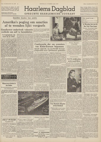 Haarlem's Dagblad 1957-02-19
