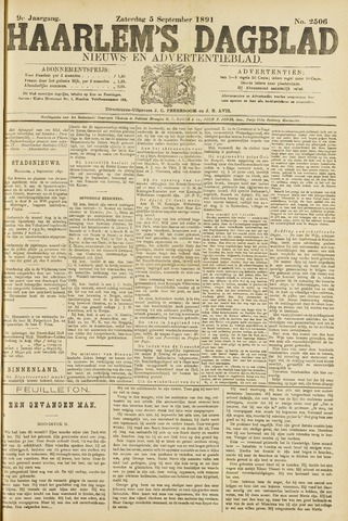 Haarlem's Dagblad 1891-09-05