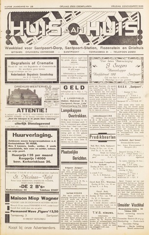 Weekblad Huis aan Huis 1935-11-22
