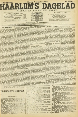 Haarlem's Dagblad 1892-08-09
