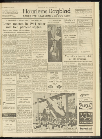 Haarlem's Dagblad 1963-09-27
