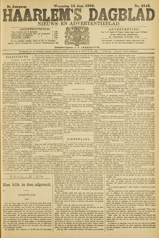 Haarlem's Dagblad 1892-06-15