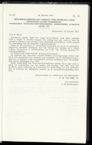 Raadsnotulen Heemstede 1971-01-28