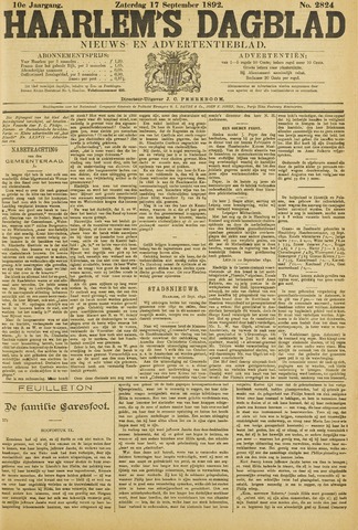 Haarlem's Dagblad 1892-09-17