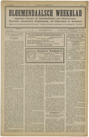 Het Bloemendaalsch Weekblad 1919-10-11