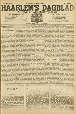 Haarlem's Dagblad 1892-04-06