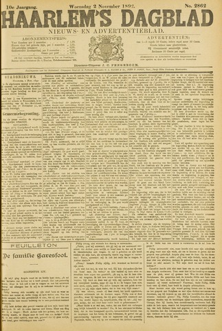 Haarlem's Dagblad 1892-11-02