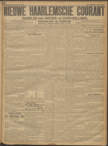 Nieuwe Haarlemsche Courant 1916-10-09